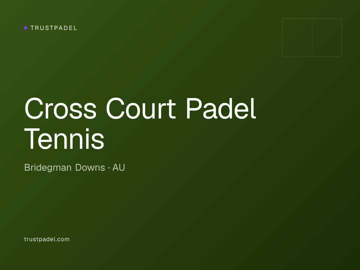 Cross Court Padel Tennis padel club
