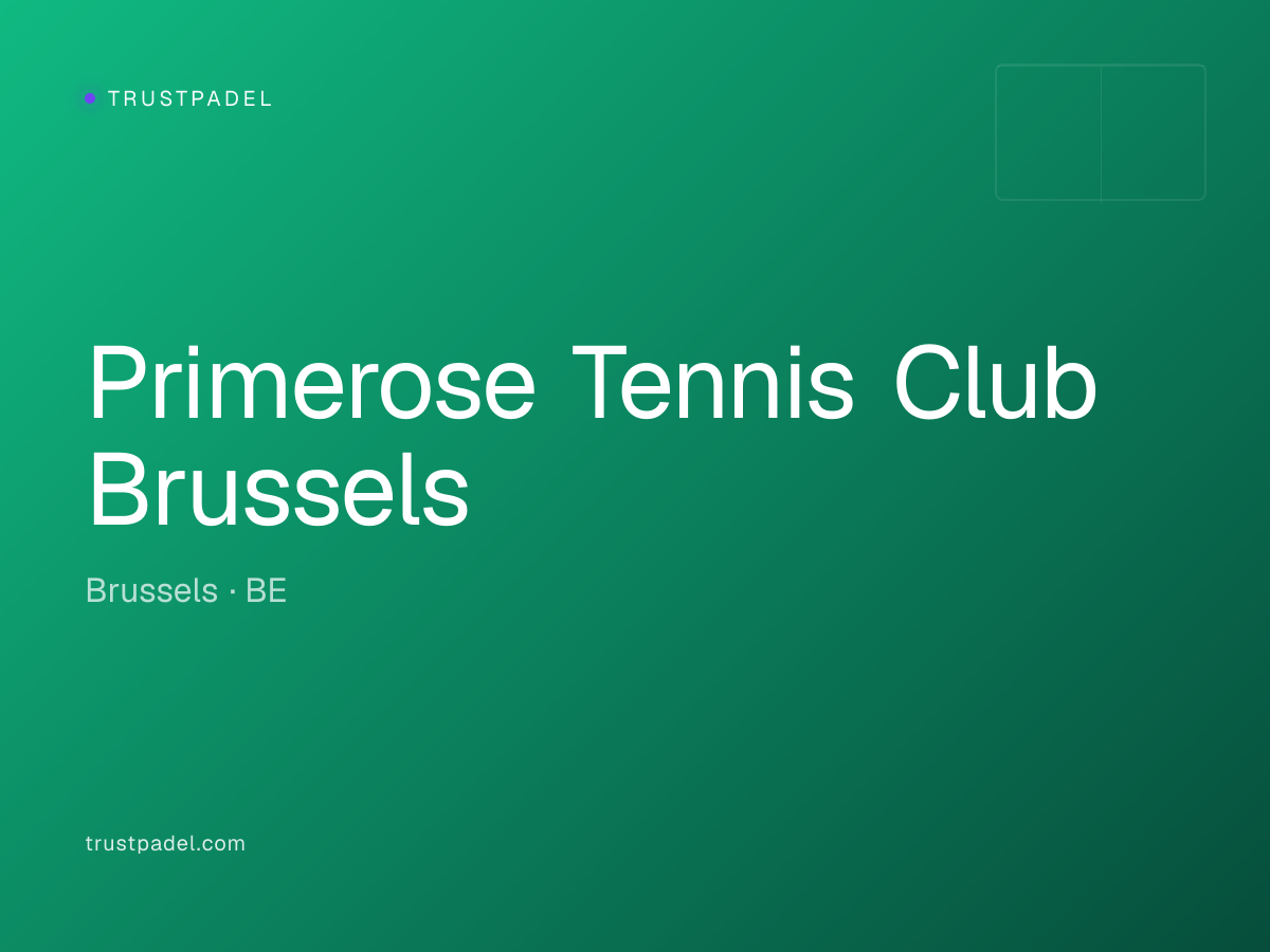 Primerose Tennis Club Brussels padel club