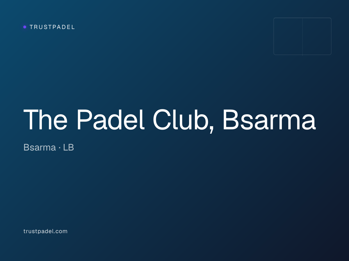 The Padel Club, Bsarma padel club