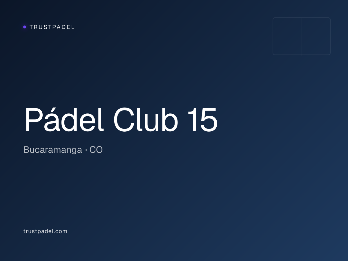 Pádel Club 15 padel club