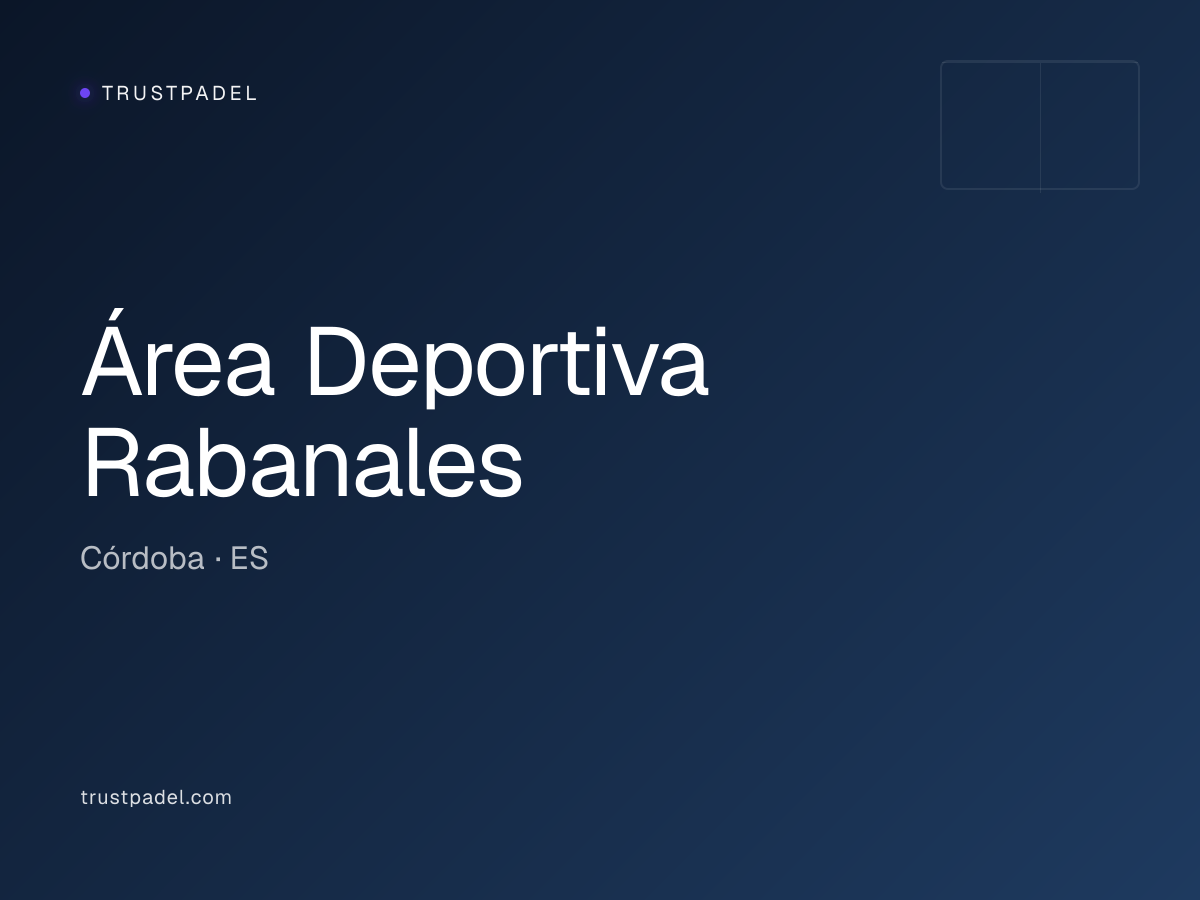 Área Deportiva Rabanales padel club