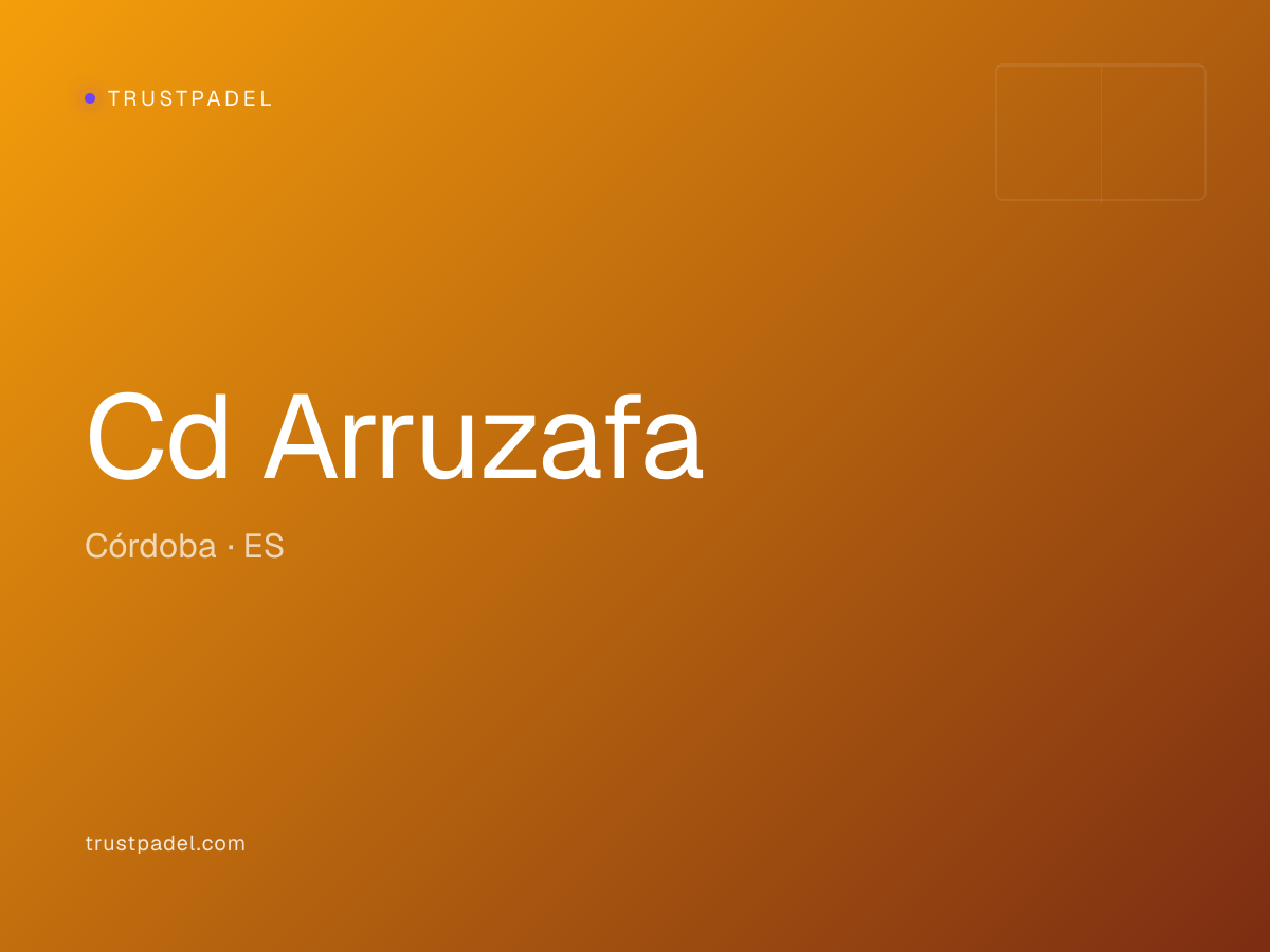 Cd Arruzafa padel club