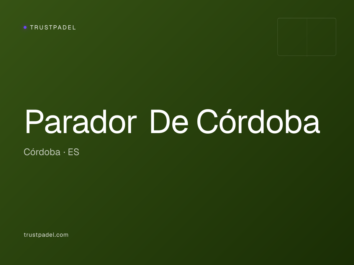 Parador De Córdoba padel club