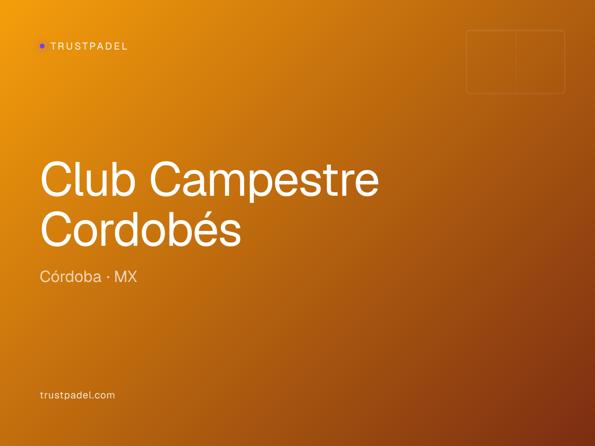 Club Campestre Cordobés padel club