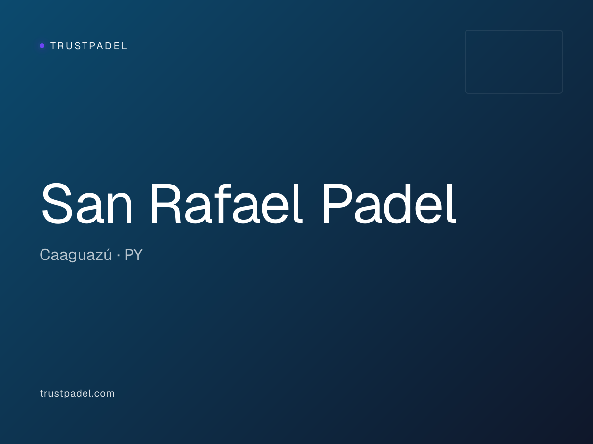 San Rafael Padel padel club