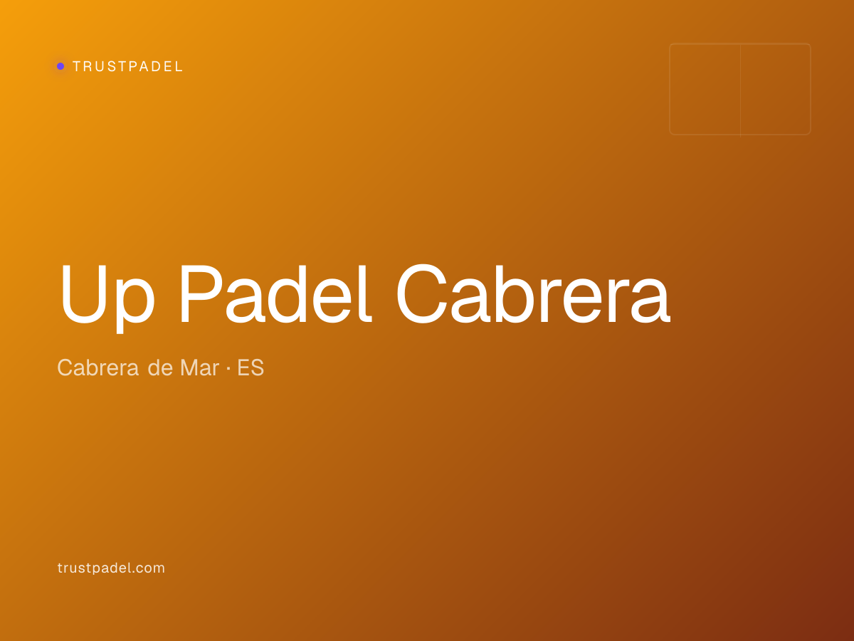 Up Padel Cabrera padel club
