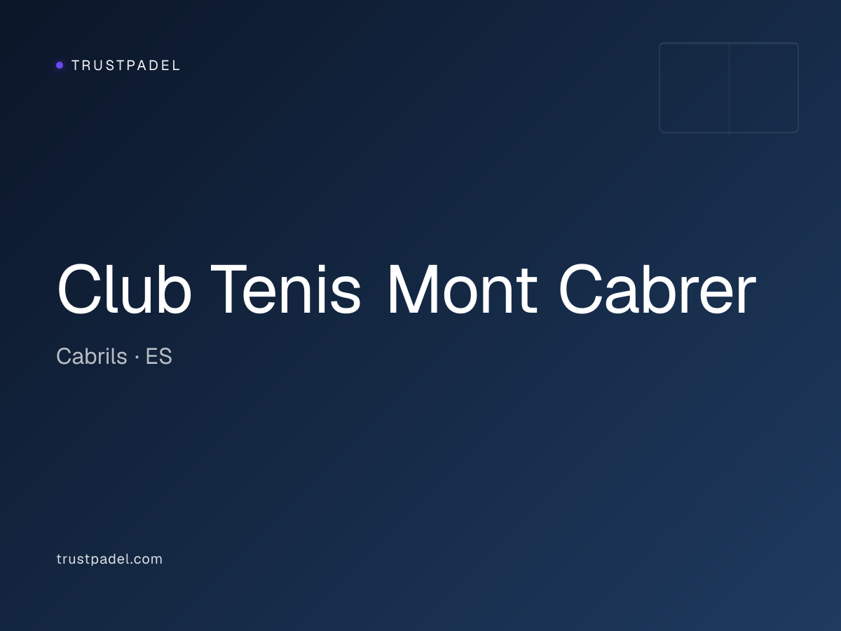 Club Tenis Mont Cabrer padel club