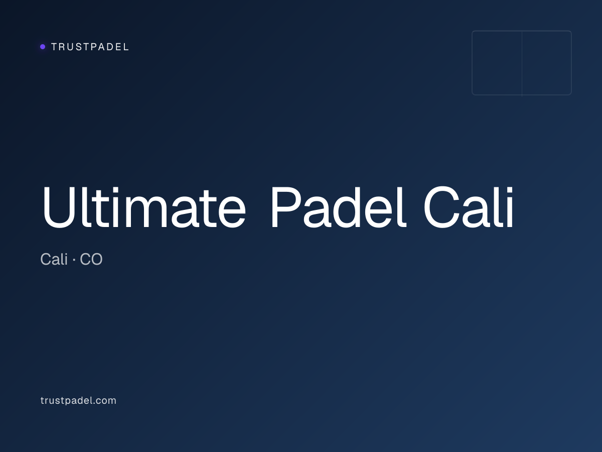 Ultimate Padel Cali padel club