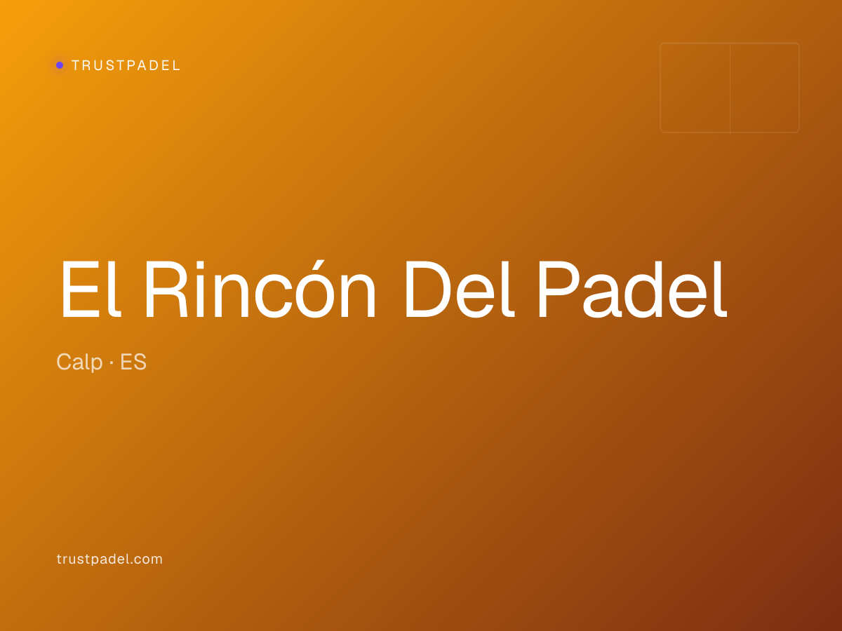 El Rincón Del Padel padel club