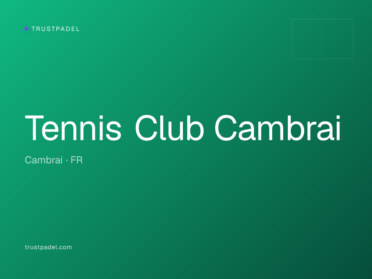 Tennis Club Cambrai padel club