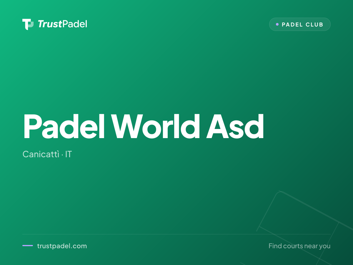 Padel World Asd padel club