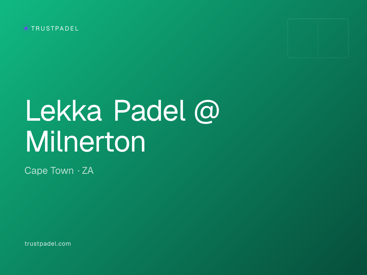 Lekka Padel @ Milnerton padel club