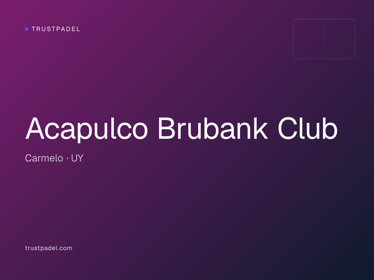 Acapulco Brubank Club padel club