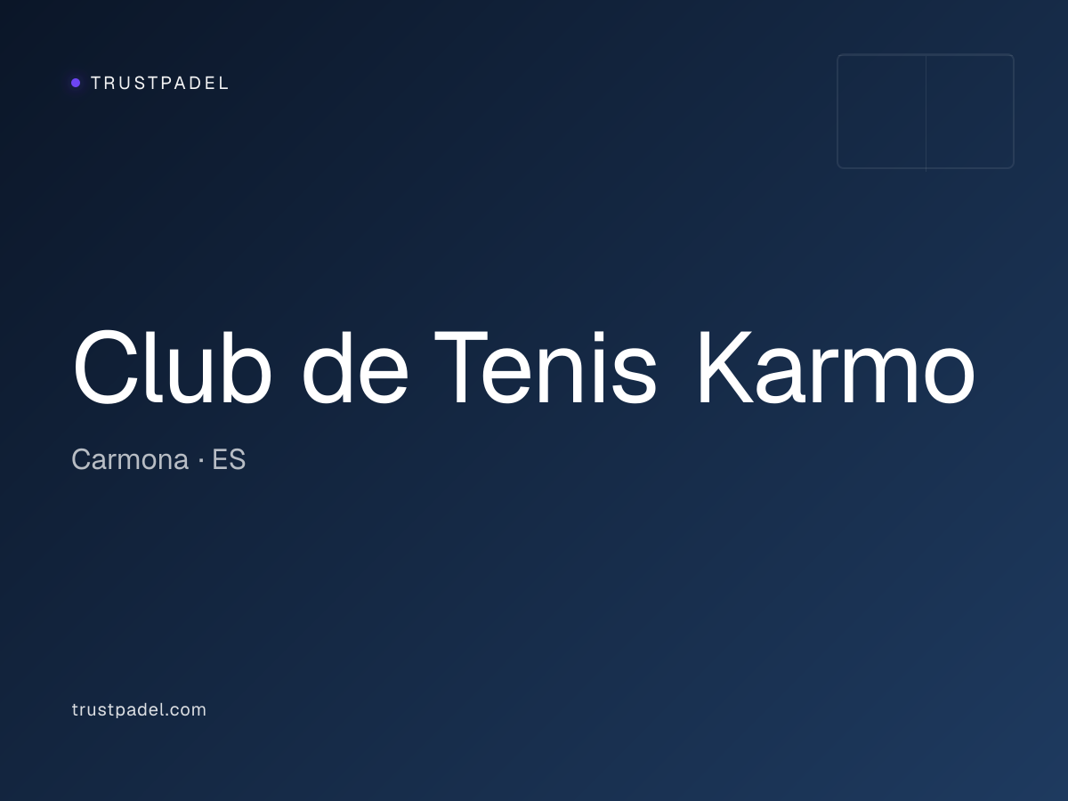 Club de Tenis Karmo padel club