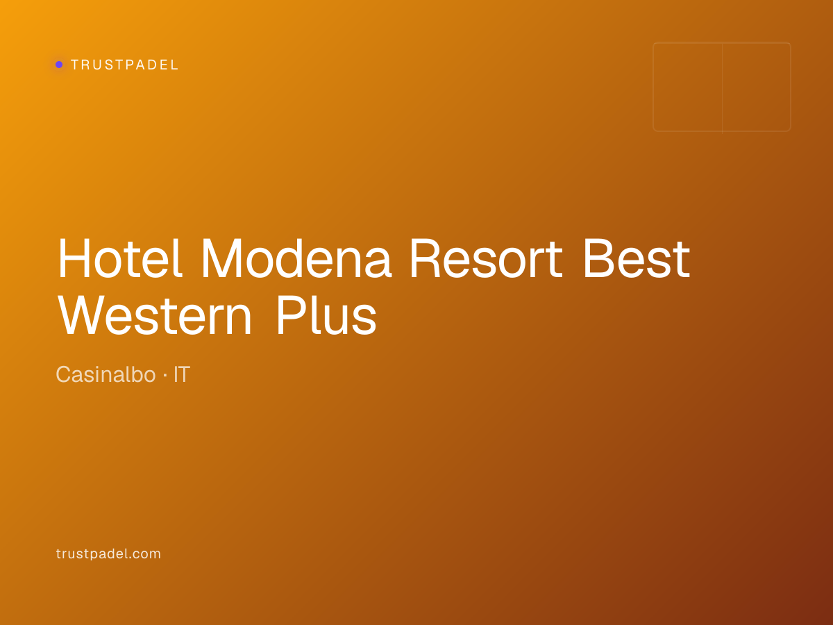 Hotel Modena Resort Best Western Plus padel club