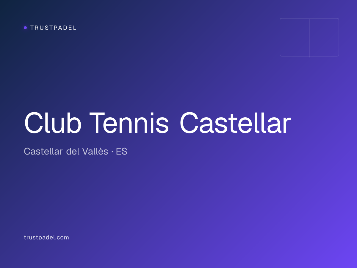 Club Tennis Castellar padel club