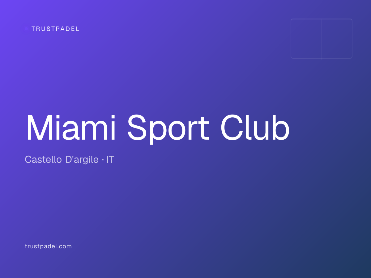 Miami Sport Club padel club