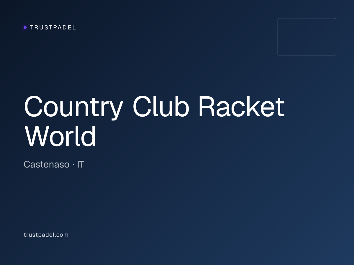 Country Club Racket World padel club