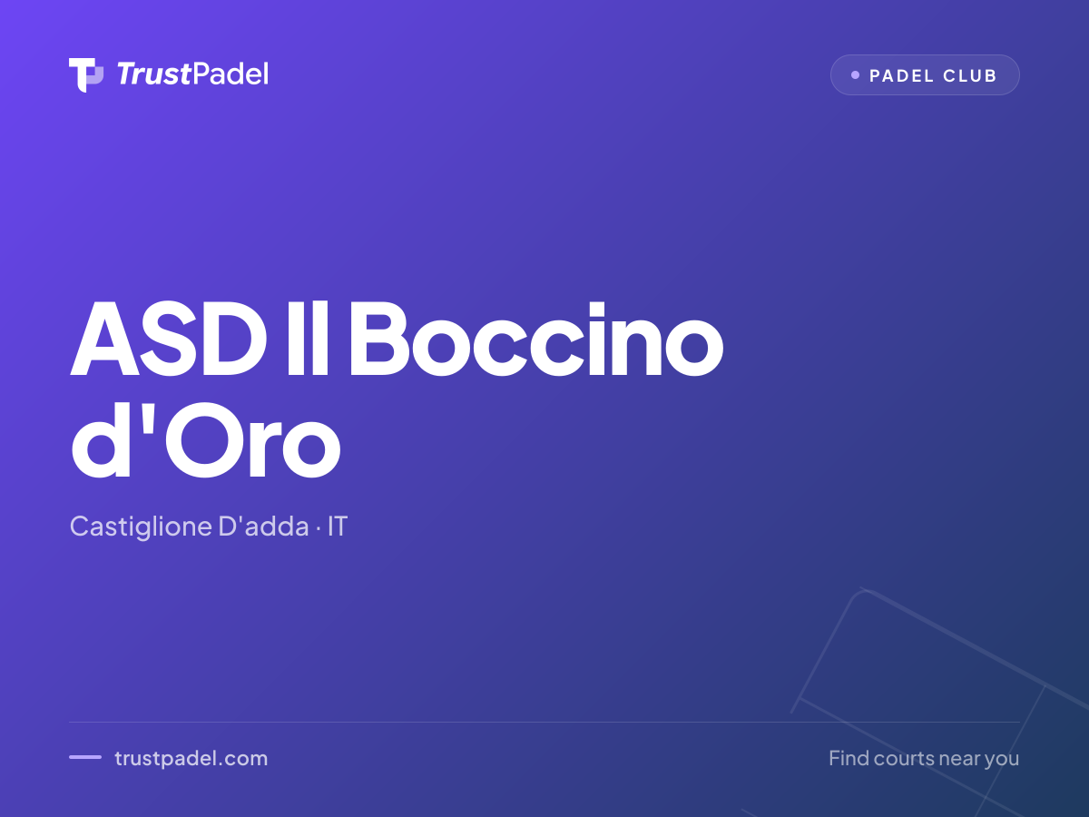 ASD Il Boccino d'Oro padel club