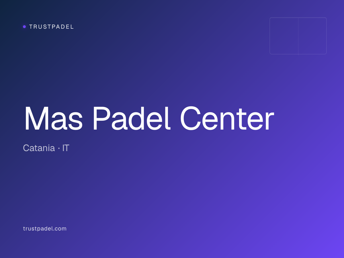 Mas Padel Center padel club
