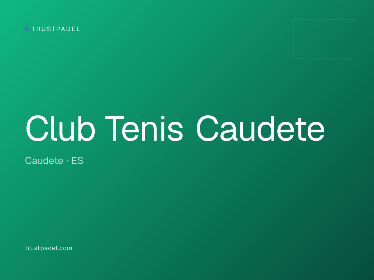 Club Tenis Caudete padel club