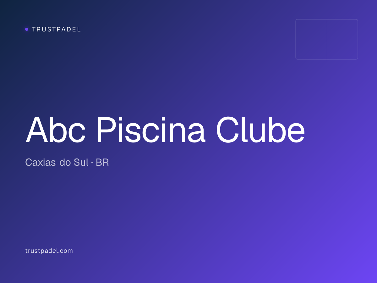 Abc Piscina Clube padel club