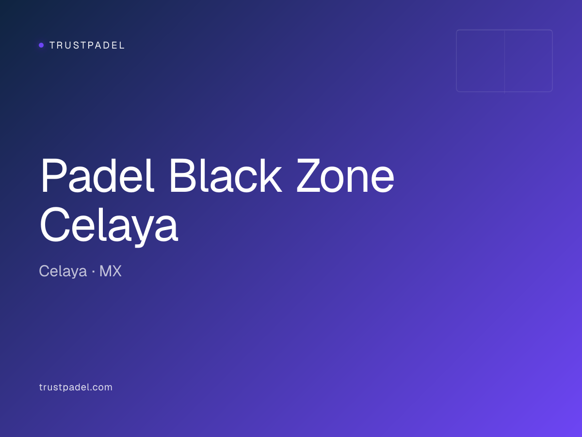 Padel Black Zone Celaya padel club