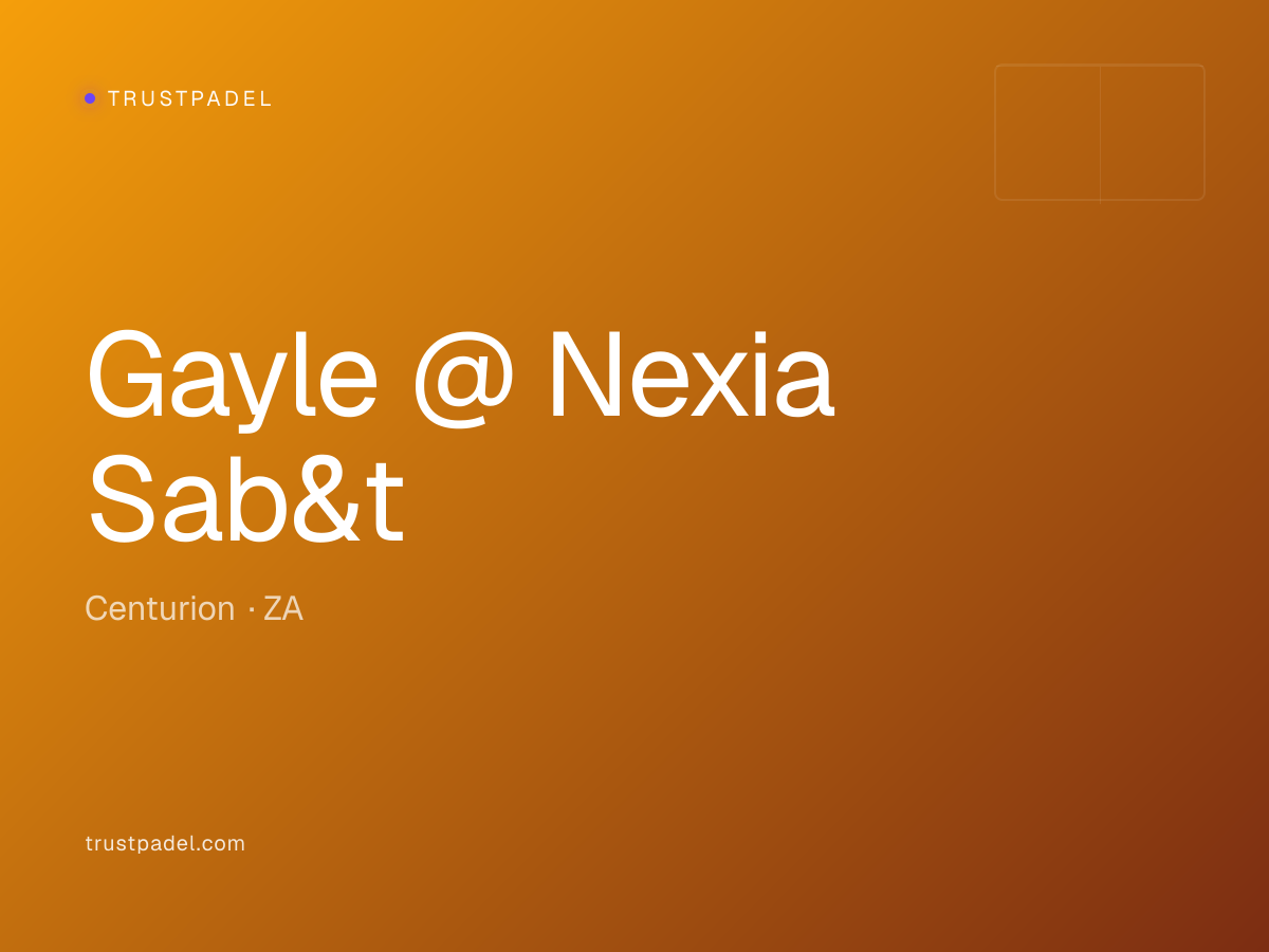 Gayle @ Nexia Sab&t padel club