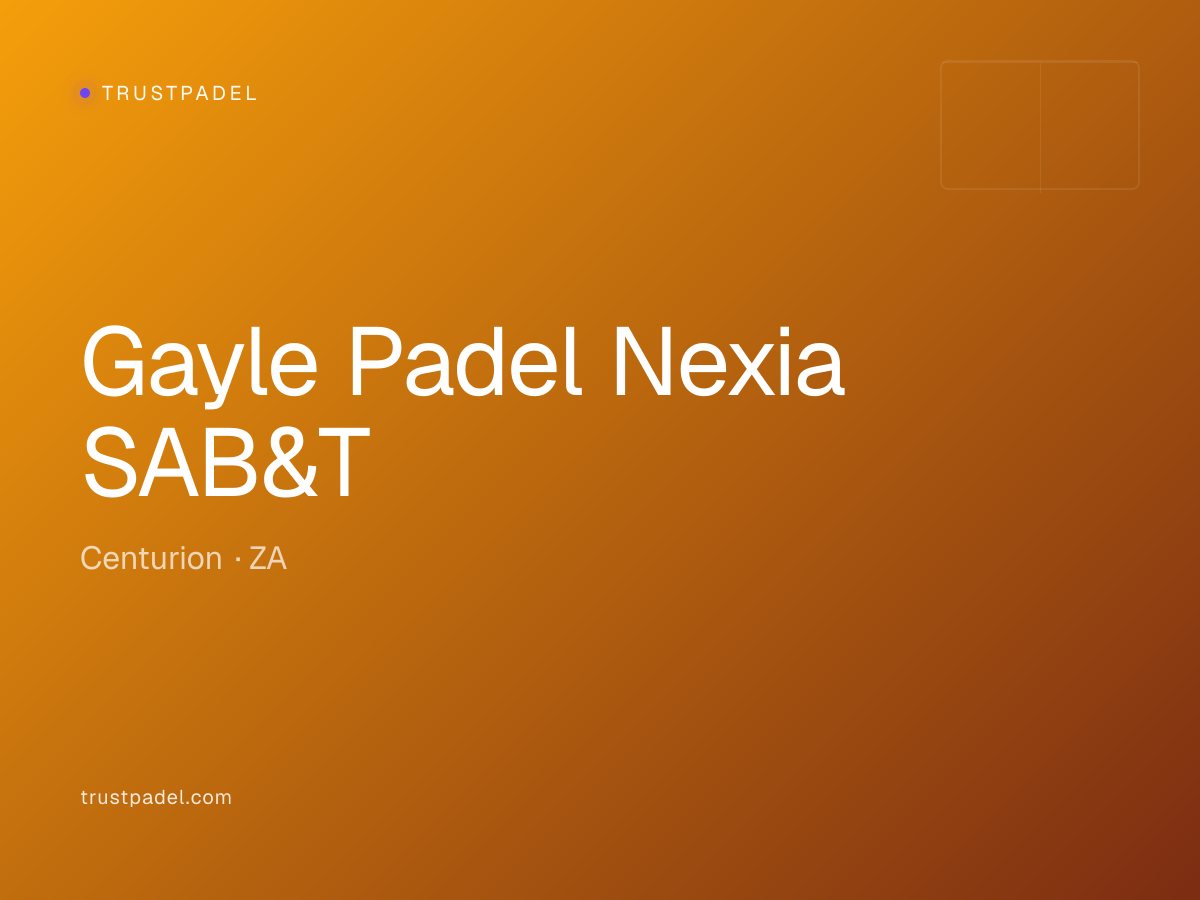 Gayle Padel Nexia SAB&T padel club