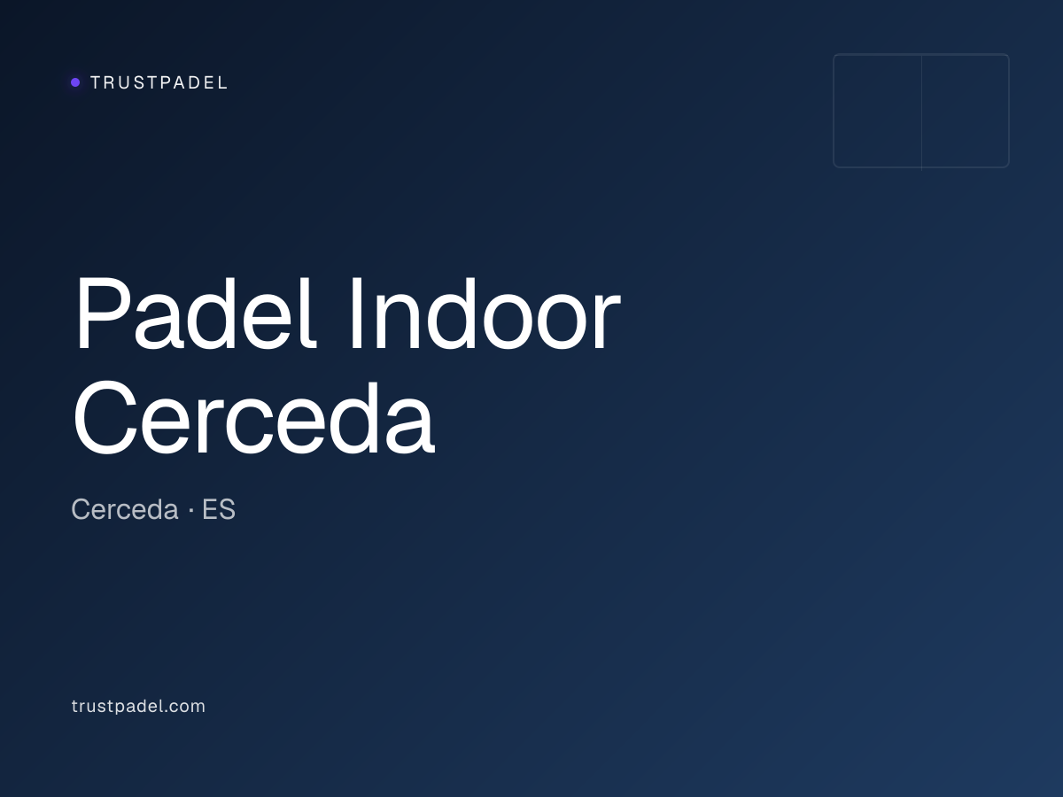 Padel Indoor Cerceda padel club