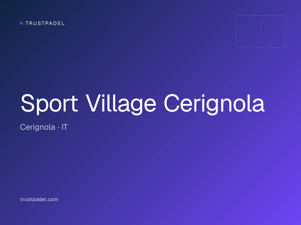 Sport Village Cerignola padel club
