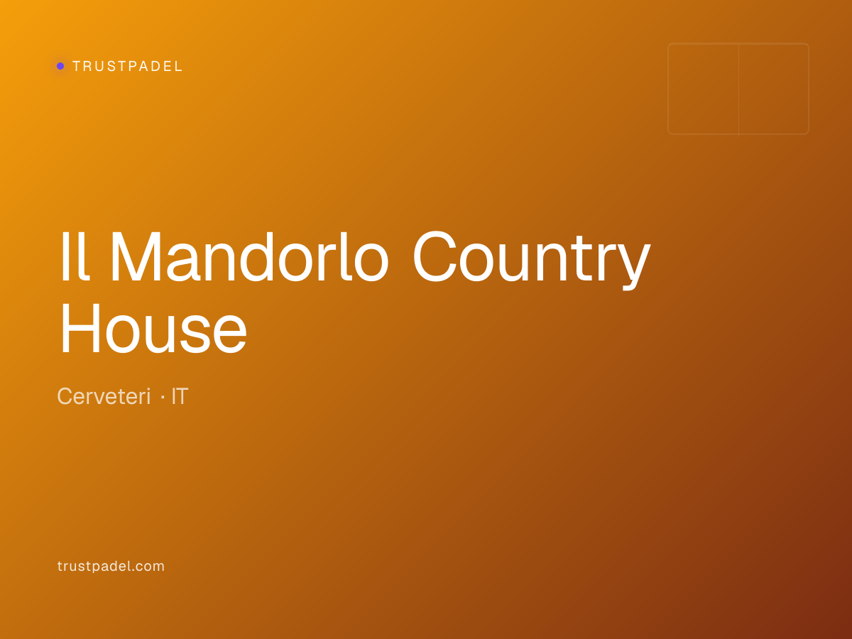 Il Mandorlo Country House padel club