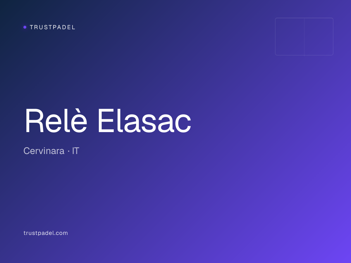 Relè Elasac padel club