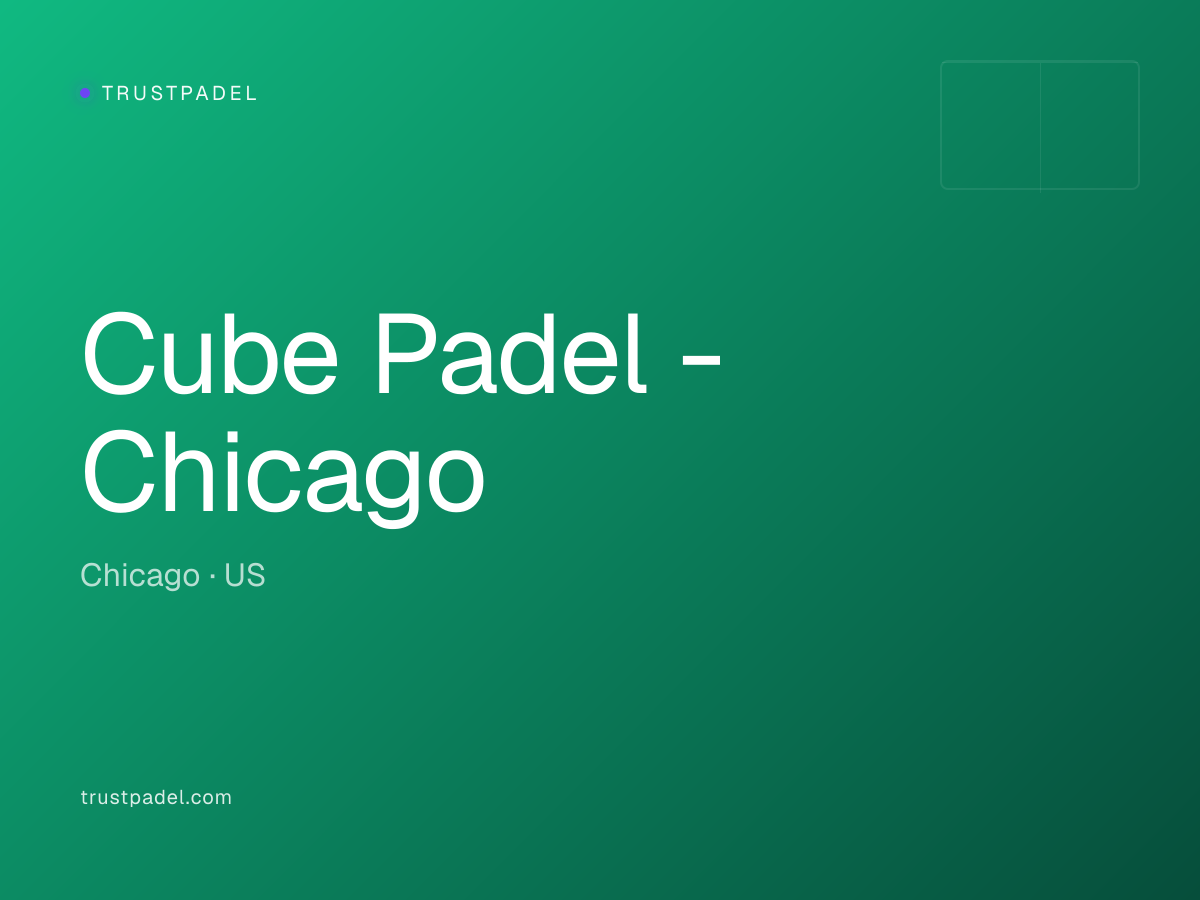 Cube Padel - Chicago padel club