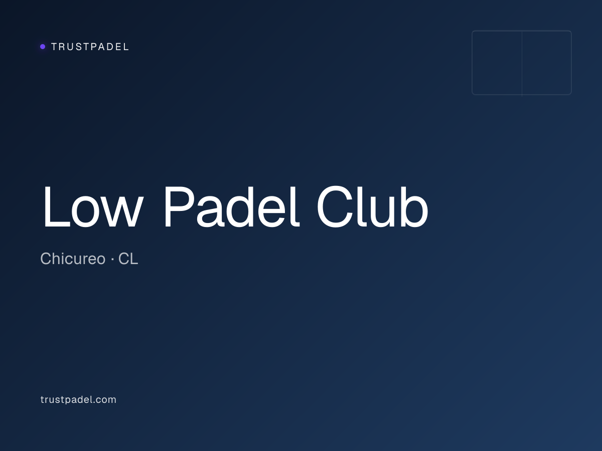 Low Padel Club padel club