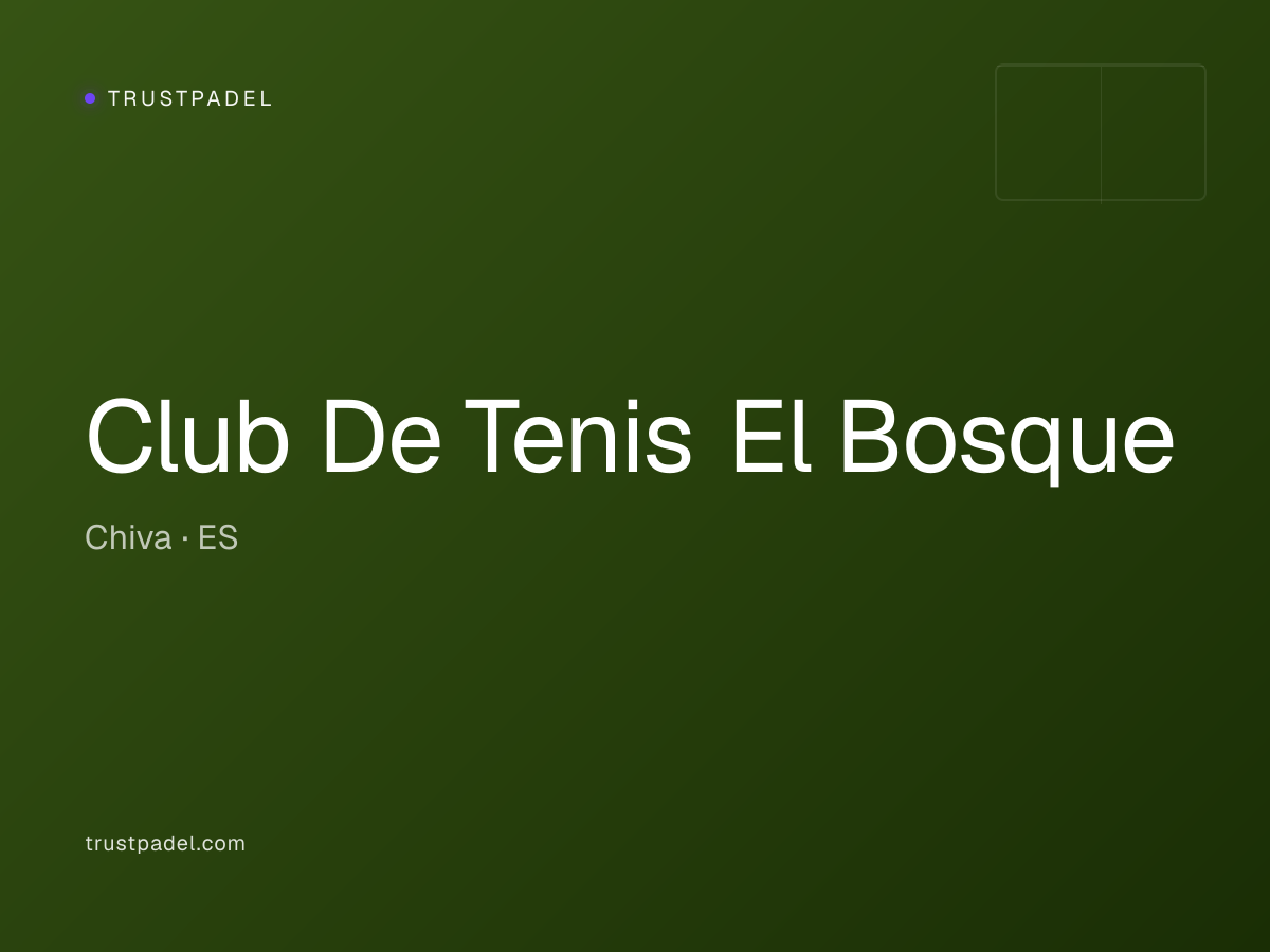 Club De Tenis El Bosque padel club
