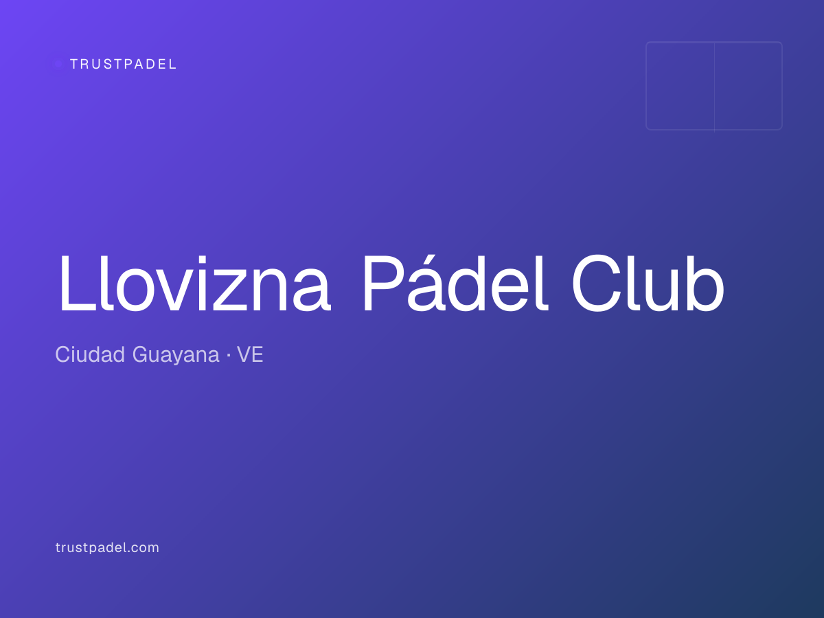Llovizna Pádel Club padel club