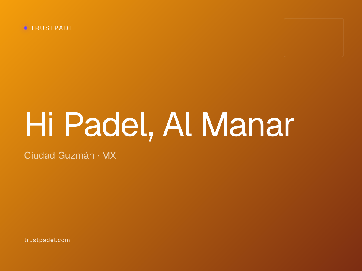 Hi Padel, Al Manar padel club