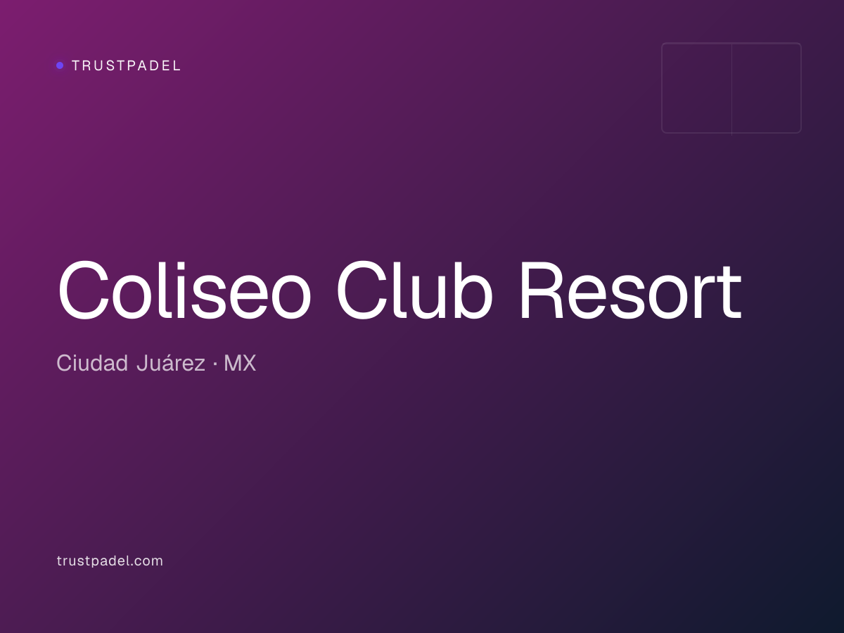 Coliseo Club Resort padel club