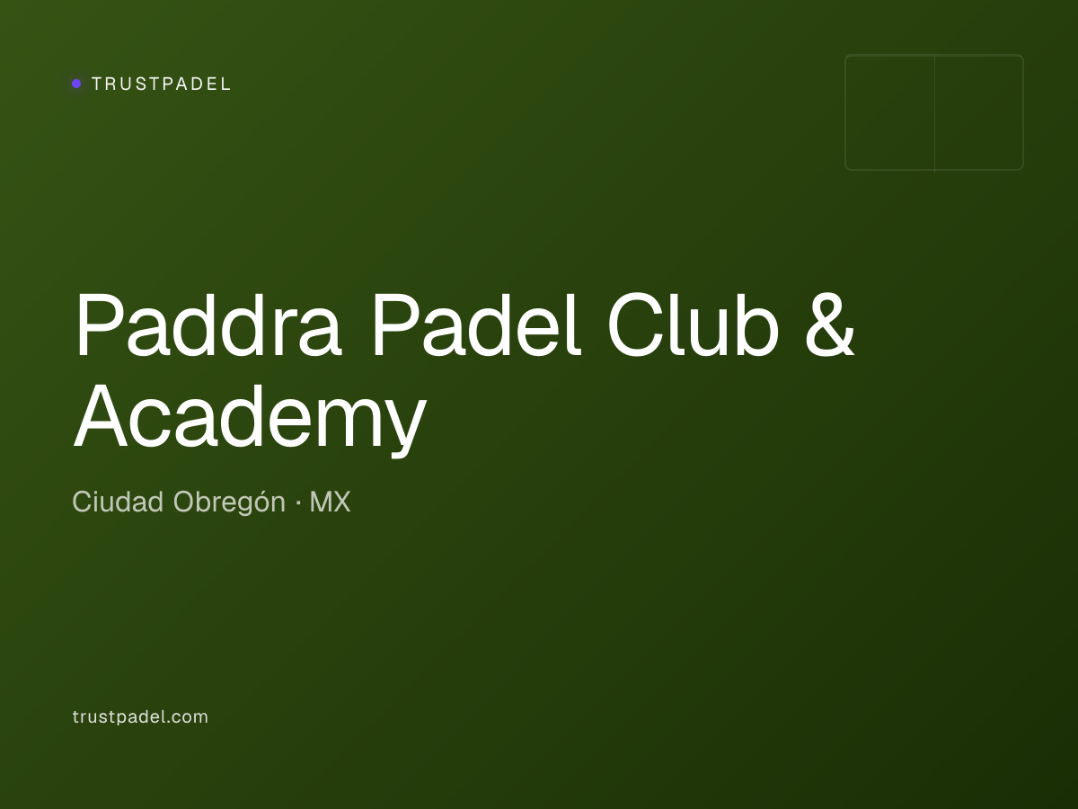 Paddra Padel Club & Academy padel club