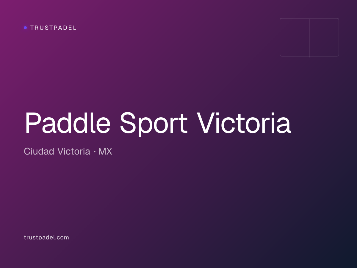 Paddle Sport Victoria padel club