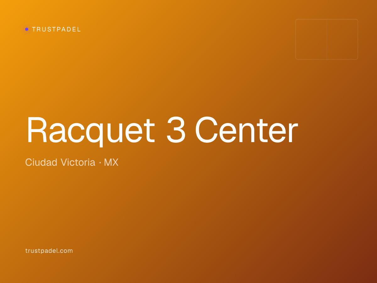 Racquet 3 Center padel club