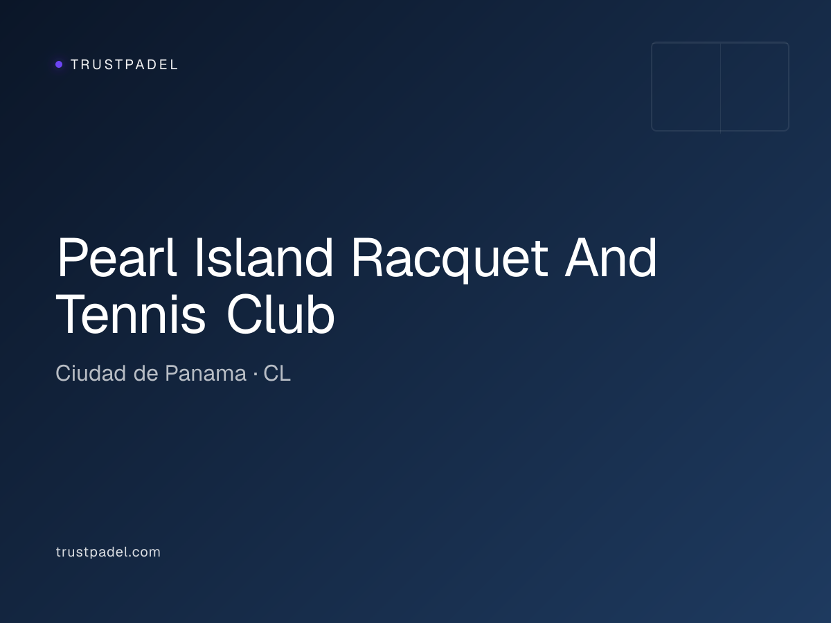 Pearl Island Racquet And Tennis Club padel club