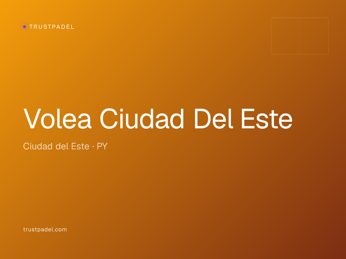 Volea Ciudad Del Este padel club