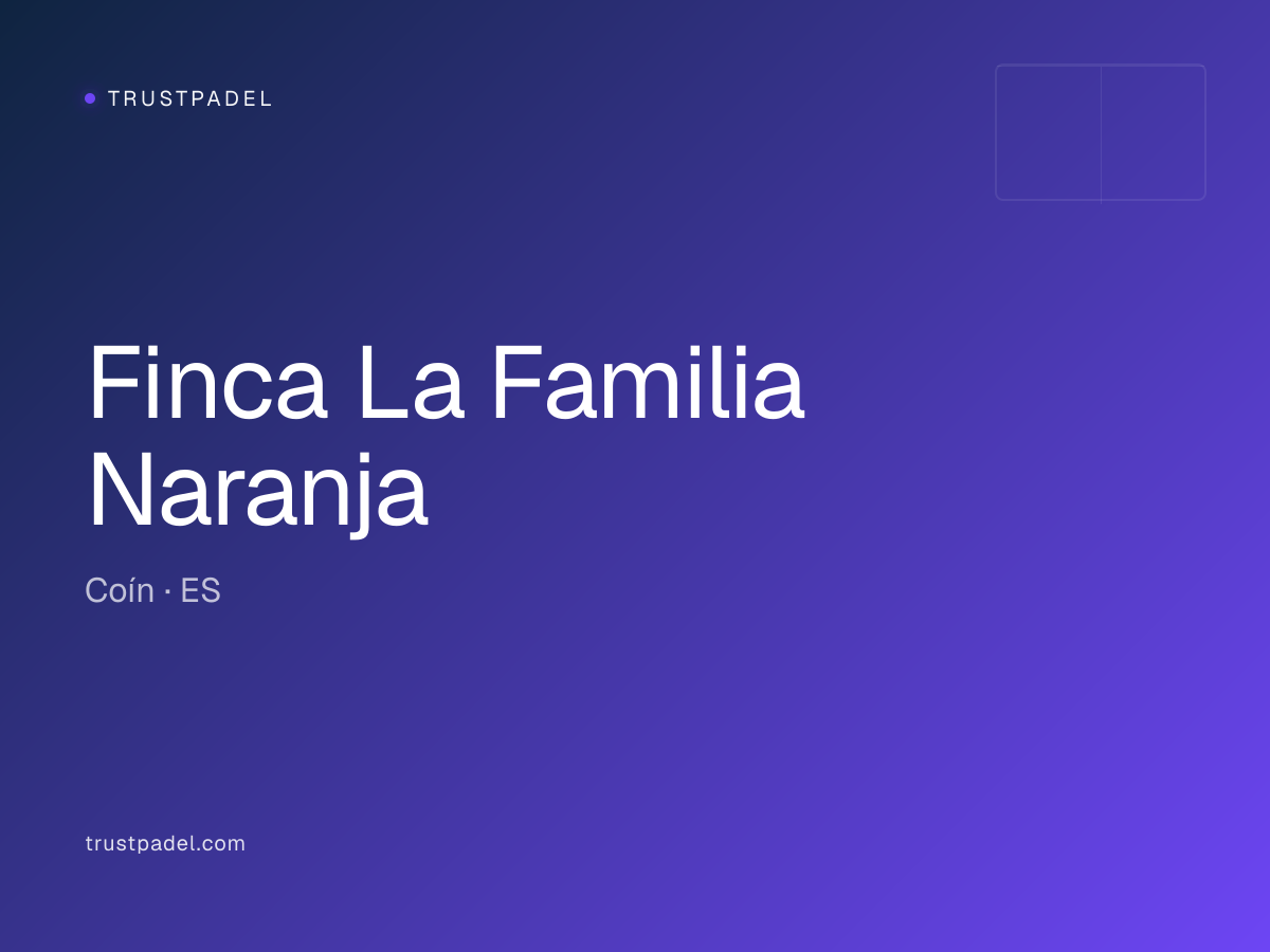 Finca La Familia Naranja padel club