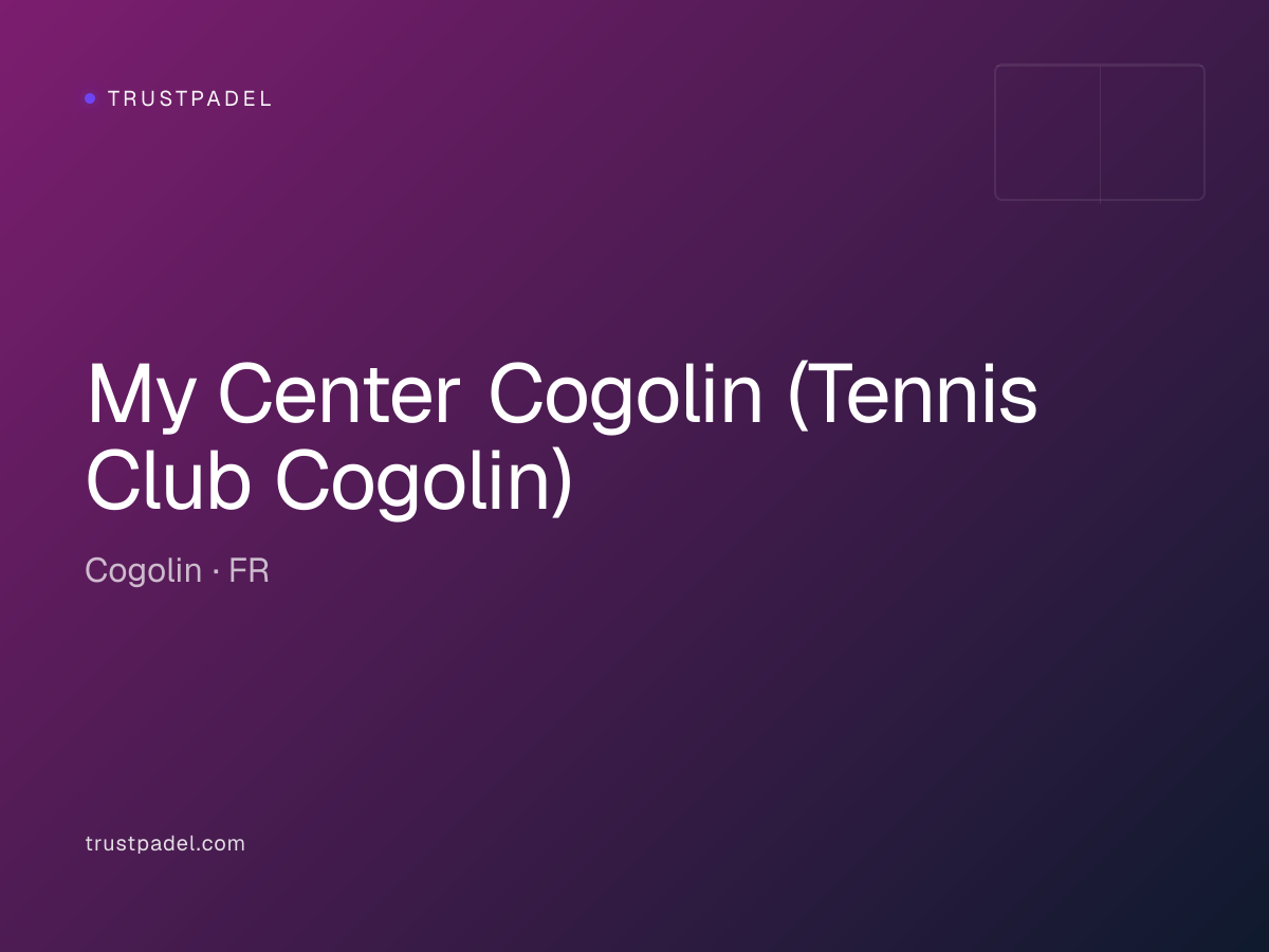My Center Cogolin (Tennis Club Cogolin) padel club