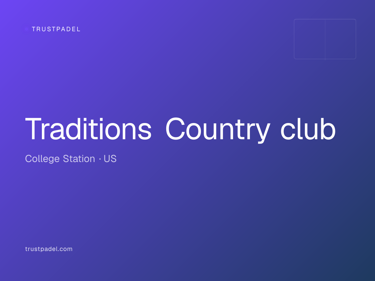 Traditions Country club padel club