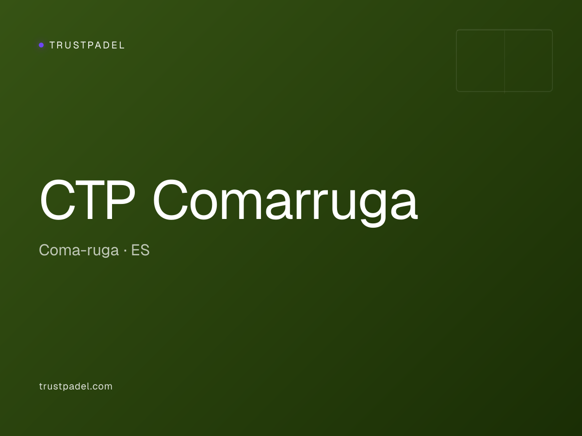 CTP Comarruga padel club