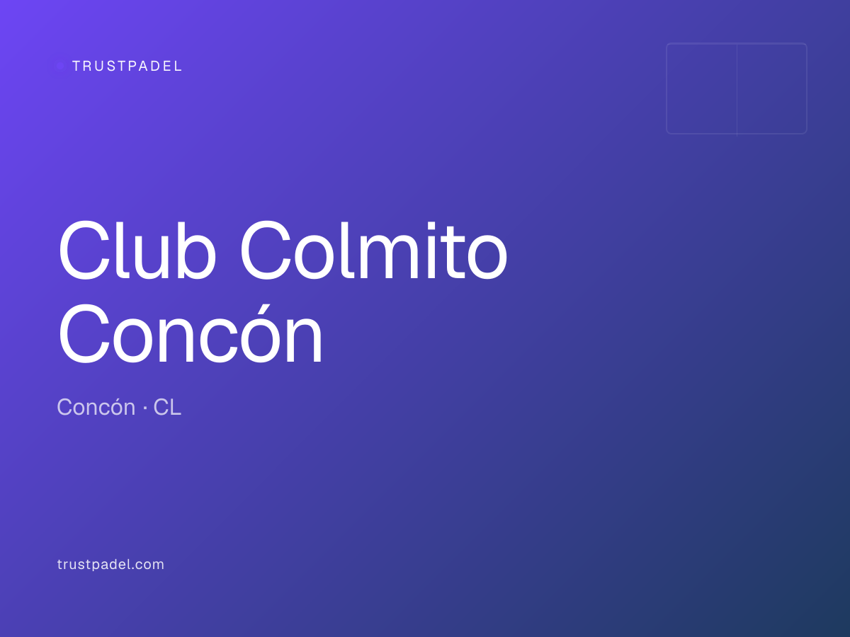 Club Colmito Concón padel club