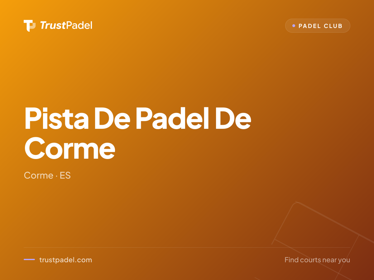 Pista De Padel De Corme padel club